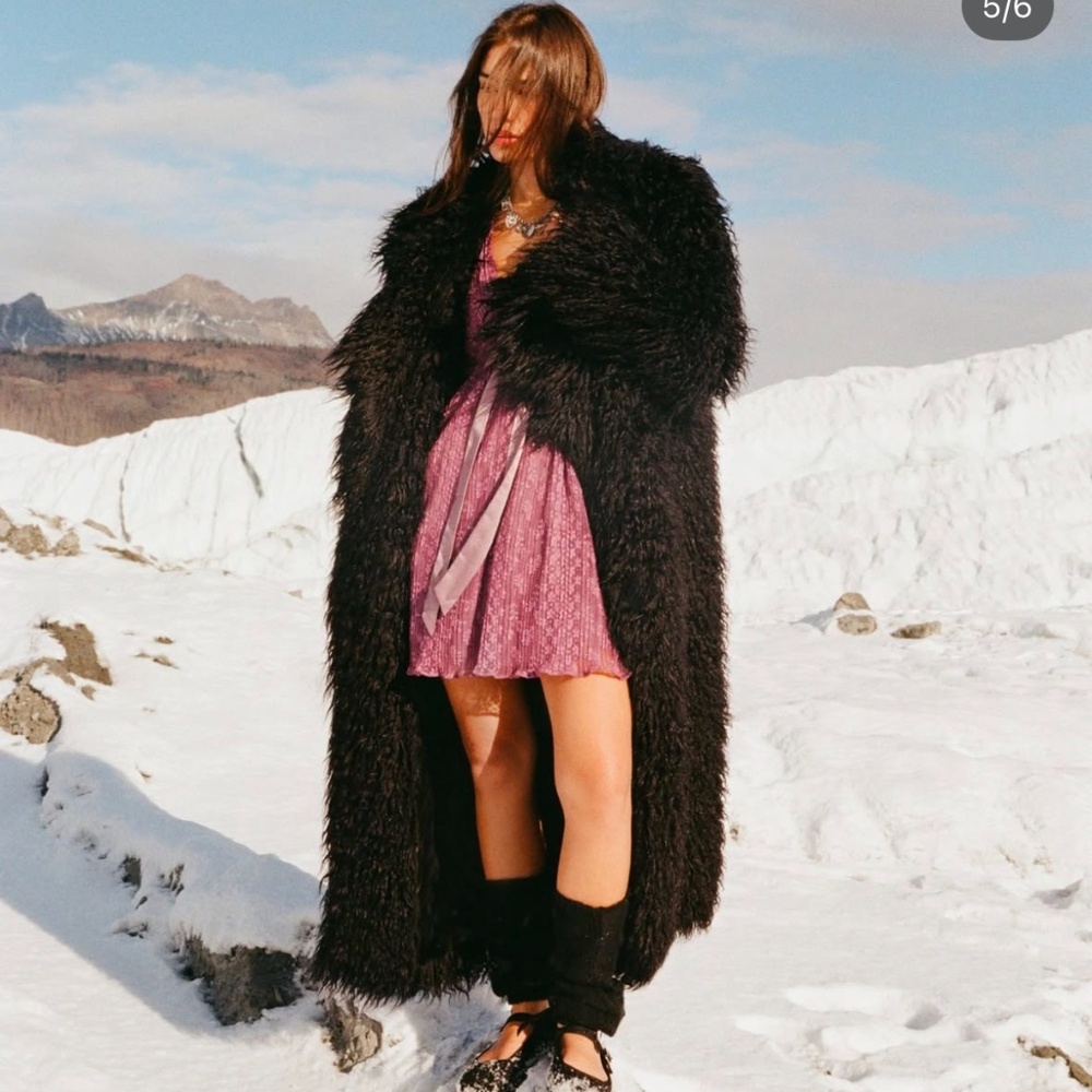 Kimchi Blue Connor Faux Fur Longline Coat